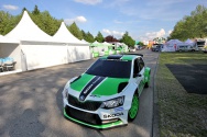 Rallye Český Krumlov: Čtvrtek - servisní areál